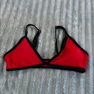 SHEIN Red and Black Sporty Triangle swimsuit
